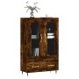 Aparador alto madera de ingeniería roble ahumado 69,5x31x115 cm de vidaXL, Aparadores - Ref: Foro24-828281, Precio: 99,56 €, ...