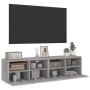 Muebles de pared para TV 2 uds madera gris Sonoma 60x30x30 cm en Muebles TV | Comprar online en Foru.es