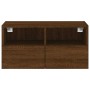 Mueble de pared TV madera ingeniería marrón roble 60x30x30 cm en Muebles TV | Comprar online en Foru.es