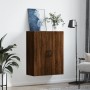 Armario de pared marrón roble 69,5x34x90 cm de vidaXL, Aparadores - Ref: Foro24-828451, Precio: 68,99 €, Descuento: %