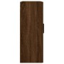 Armario de pared marrón roble 69,5x34x90 cm de vidaXL, Aparadores - Ref: Foro24-828451, Precio: 68,99 €, Descuento: %