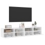 Muebles de pared TV 2 uds madera ingeniería blanco 80x30x30 cm en Muebles TV | Comprar online en Foru.es