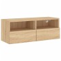 Mueble de pared TV madera ingeniería roble Sonoma 80x30x30 cm en Muebles TV | Comprar online en Foru.es