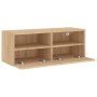 Mueble de pared TV madera ingeniería roble Sonoma 80x30x30 cm en Muebles TV | Comprar online en Foru.es