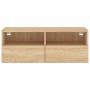 Mueble de pared TV madera ingeniería roble Sonoma 80x30x30 cm en Muebles TV | Comprar online en Foru.es