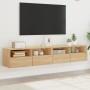 Muebles de pared para TV 2 uds madera roble Sonoma 80x30x30 cm en Muebles TV | Comprar online en Foru.es
