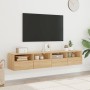 Muebles de pared para TV 2 uds madera roble Sonoma 80x30x30 cm en Muebles TV | Comprar online en Foru.es