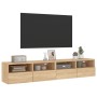 Muebles de pared para TV 2 uds madera roble Sonoma 80x30x30 cm en Muebles TV | Comprar online en Foru.es