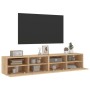 Muebles de pared para TV 2 uds madera roble Sonoma 80x30x30 cm en Muebles TV | Comprar online en Foru.es