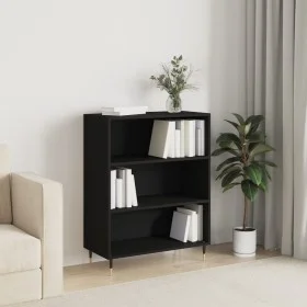 Estantería madera de ingeniería negro 69,5x32,5x90 cm de vidaXL, Librerías y estanterías - Ref: Foro24-828341, Precio: 58,00 ...