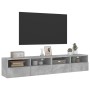 Muebles de pared para TV 2 uds madera gris hormigón 80x30x30 cm en Muebles TV | Comprar online en Foru.es