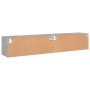 Muebles de pared para TV 2 uds madera gris hormigón 80x30x30 cm en Muebles TV | Comprar online en Foru.es