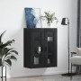 Armario de pared negro 69,5x34x90 cm de vidaXL, Aparadores - Ref: Foro24-828493, Precio: 102,14 €, Descuento: %