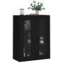 Armario de pared negro 69,5x34x90 cm de vidaXL, Aparadores - Ref: Foro24-828493, Precio: 102,14 €, Descuento: %