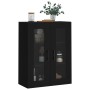 Armario de pared negro 69,5x34x90 cm de vidaXL, Aparadores - Ref: Foro24-828501, Precio: 91,90 €, Descuento: %