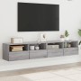Muebles de pared para TV 2 uds madera gris Sonoma 80x30x30 cm en Muebles TV | Comprar online en Foru.es