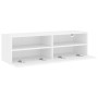 Mueble de pared para TV madera ingeniería blanco 100x30x30 cm en Muebles TV | Comprar online en Foru.es