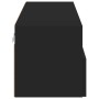 Mueble de pared para TV madera de ingeniería negro 100x30x30 cm en Muebles TV | Comprar online en Foru.es
