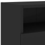 Mueble de pared para TV madera de ingeniería negro 100x30x30 cm en Muebles TV | Comprar online en Foru.es