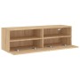 Mueble de pared TV madera ingeniería roble Sonoma 100x30x30 cm en Muebles TV | Comprar online en Foru.es