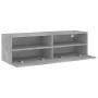 Mueble de pared TV madera ingeniería gris hormigón 100x30x30 cm en Muebles TV | Comprar online en Foru.es