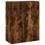 Armario de pared roble ahumado 69,5x34x90 cm de vidaXL, Aparadores - Ref: Foro24-828441, Precio: 64,80 €, Descuento: %