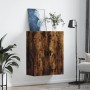 Armario de pared roble ahumado 69,5x34x90 cm de vidaXL, Aparadores - Ref: Foro24-828441, Precio: 64,80 €, Descuento: %