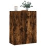 Armario de pared roble ahumado 69,5x34x90 cm de vidaXL, Aparadores - Ref: Foro24-828441, Precio: 64,80 €, Descuento: %