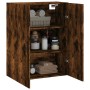 Armario de pared roble ahumado 69,5x34x90 cm de vidaXL, Aparadores - Ref: Foro24-828441, Precio: 64,80 €, Descuento: %