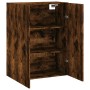Armario de pared roble ahumado 69,5x34x90 cm de vidaXL, Aparadores - Ref: Foro24-828441, Precio: 64,80 €, Descuento: %