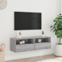 Mueble de pared TV madera ingeniería Sonoma gris 100x30x30 cm en Muebles TV | Comprar online en Foru.es