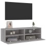 Mueble de pared TV madera ingeniería Sonoma gris 100x30x30 cm en Muebles TV | Comprar online en Foru.es