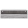 Mueble de pared TV madera ingeniería Sonoma gris 100x30x30 cm en Muebles TV | Comprar online en Foru.es