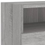 Mueble de pared TV madera ingeniería Sonoma gris 100x30x30 cm en Muebles TV | Comprar online en Foru.es