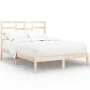 Estructura de cama madera maciza 120x190 cm de vidaXL, Camas y somieres - Ref: Foro24-3105765, Precio: 113,24 €, Descuento: %