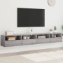 Muebles de pared para TV 2 uds madera gris Sonoma 100x30x30 cm en Muebles TV | Comprar online en Foru.es
