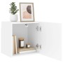 Mueble de TV de pared madera ingeniería blanco 40,5x30x40 cm en Muebles TV | Comprar online en Foru.es