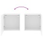 Mueble de TV de pared madera ingeniería blanco 40,5x30x40 cm en Muebles TV | Comprar online en Foru.es