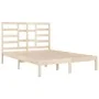 Estructura de cama madera maciza 120x190 cm de vidaXL, Camas y somieres - Ref: Foro24-3105765, Precio: 113,24 €, Descuento: %