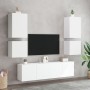 Muebles TV de pared 2 uds madera ingeniería blanco 40,5x30x40cm en Muebles TV | Comprar online en Foru.es