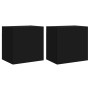 Muebles TV de pared 2 uds madera ingeniería negro 40,5x30x40 cm en Muebles TV | Comprar online en Foru.es
