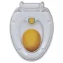 Asiento de inodoro de adultos y niños de cierre suave amarillo de vidaXL, Asientos de inodoros y bidés - Ref: Foro24-141766, ...