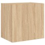 Mueble TV de pared madera ingeniería roble Sonoma 40,5x30x40 cm en Muebles TV | Comprar online en Foru.es