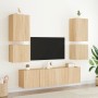 Muebles de TV de pared 2 uds madera roble Sonoma 40,5x30x40 cm en Muebles TV | Comprar online en Foru.es