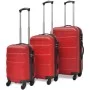 Set Trolley Maleta Rígida Tres Uds. Rojo de vidaXL, Maletas - Ref: Foro24-91143, Precio: 129,36 €, Descuento: %