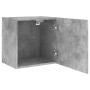 Mueble TV de pared madera ingeniería gris hormigón 40,5x30x40cm en Muebles TV | Comprar online en Foru.es