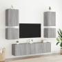 Mueble TV de pared madera ingeniería gris Sonoma 40,5x30x40 cm en Muebles TV | Comprar online en Foru.es