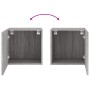 Mueble TV de pared madera ingeniería gris Sonoma 40,5x30x40 cm en Muebles TV | Comprar online en Foru.es