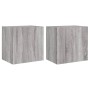 Muebles de TV de pared 2 uds madera gris Sonoma 40,5x30x40 cm en Muebles TV | Comprar online en Foru.es