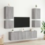 Muebles de TV de pared 2 uds madera gris Sonoma 40,5x30x40 cm en Muebles TV | Comprar online en Foru.es